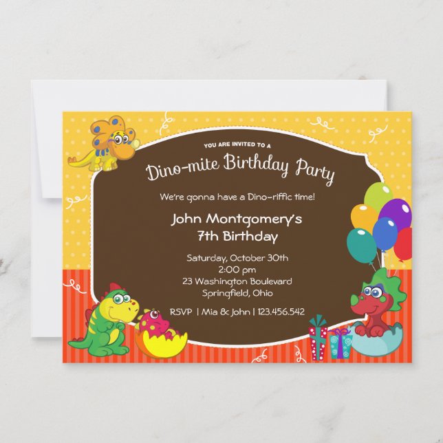 Invitation Partie de costume de coup d'anniversaire de (Devant)