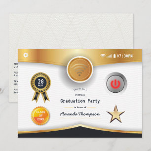 Invitation Partie de diplôme virtuel