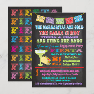 Invitation Partie de fiançailles mexicaine de fiesta de