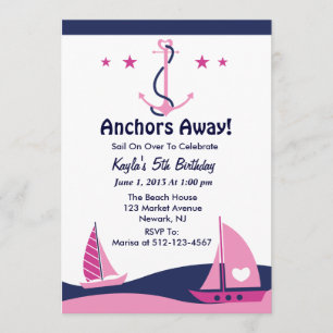 Invitation partie de fille de voile
