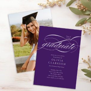 Invitation Partie de graduation du script de violet budgétair