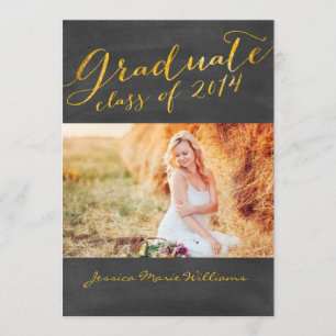 Invitation Partie de graduation du tableau de bord   Fond d'o