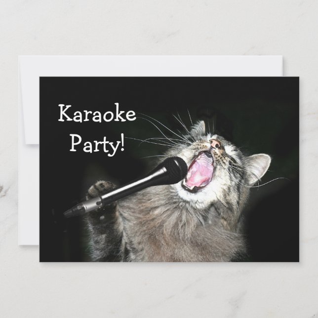 Invitation Partie de karaoke (Devant)