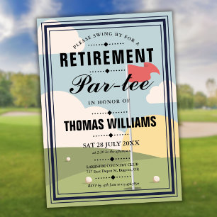 Invitation Partie de la retraite de golf