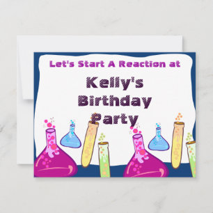 Invitation Partie de l'ensemble de chimie