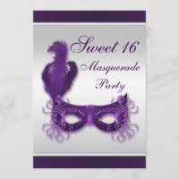 Partie de mascarade du bonbon 16 en pourpre et