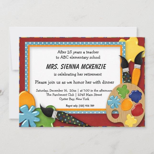 Invitation Partie de retraite (Devant)