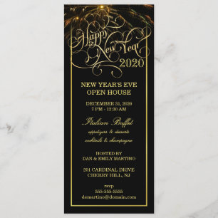 Invitation Partie de réveillon de la Saint Sylvestre -