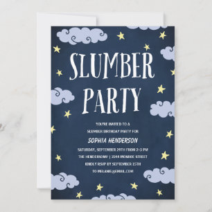 Invitation Partie de sciage   Illustration Marine Blue Annive
