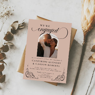 Invitation Partie d'engagement de la calligraphie de script b