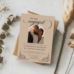 Invitation Partie d'engagement de la calligraphie de script b