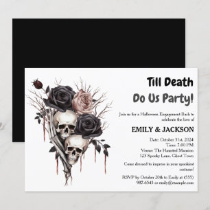 Invitation Partie d'engagement Halloween