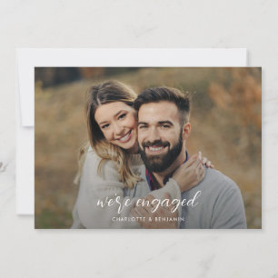 Invitation Partie d'engagement pour les scripts et les photos