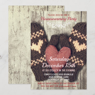 Invitation Partie en bois rustique de pendaison de