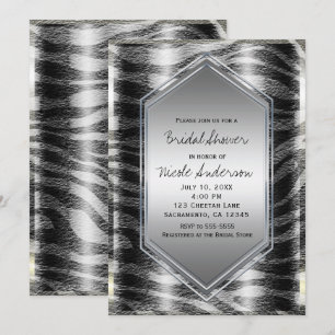 Invitation Partie exotique de poster de animal sauvage