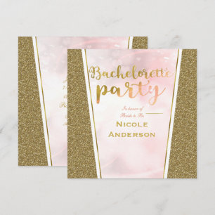 Invitation Partie fascinante de Bachelorette d'étincelle de