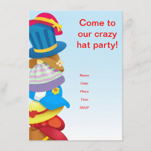 Invitation Partie folle de casquette