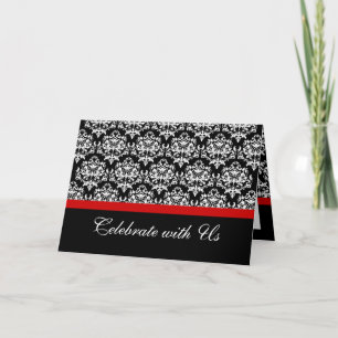 Invitation Partie formelle de damassé COUTUME de "toute