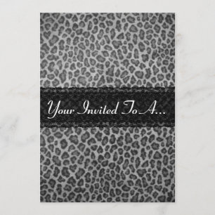 Invitation Partie grise à la mode de Bachelorette d'empreinte