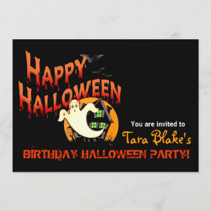 Invitation Partie heureuse de costume de Halloween