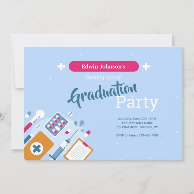 Invitation Partie Médicale de graduation (Devant)