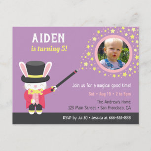 Invitation Partie mignonne d'anniversaire de enfant de photo