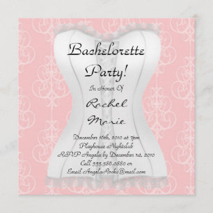 Invitation Partie mignonne superbe de Bachelorette