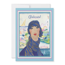 Partie vintage avec du charme de femme d'art déco