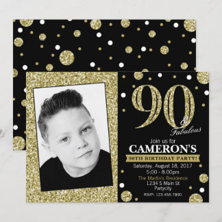 Invitation Parties scintillant Adulte Jalon Anniversaire Phot