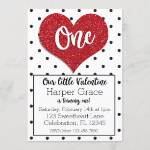 Invitation Parties scintillant-amoureuse Valentines Premier a