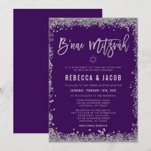 Invitation Parties scintillant B'nai Mitzvah