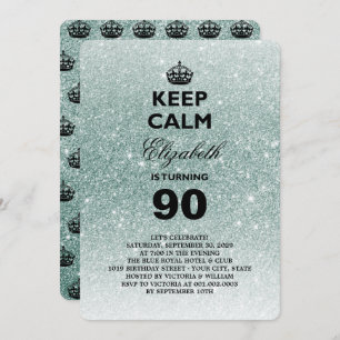 Invitation Parties scintillant calme Jalon Anniversaire Invit