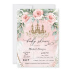 Parties scintillant Château Roses Rose Baby shower