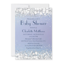 Parties scintillant chic Floral Blue Boy Baby show