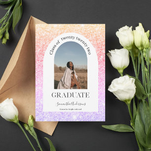 Invitation Parties scintillant colorée Étincelle Arche Photo 