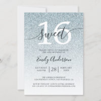 Parties scintillant d'argent glamour Ombre Sweet 1