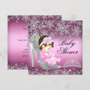 Invitation Parties scintillant de neige Chaussure Girl Baby s