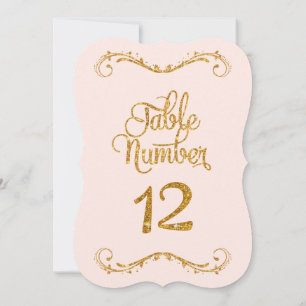 Invitation Parties scintillant de script fantaisie Numéro de 