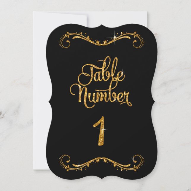 Invitation Parties scintillant de script fantaisie Tableau Nu (Devant)