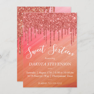 Invitation Parties scintillant de séchage   Ombre Melting Dri