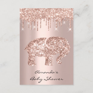 Invitation Parties scintillant d'étincelle Rose Baby shower é