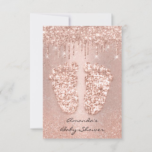 Invitation Parties scintillant d'étincelle Rose Parties scint (Dos)
