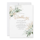 Parties scintillant d'or Eucalyptus Verdure Mariag