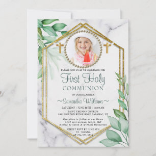Invitation Parties scintillant Elégant Eucalyptus Photo Premi