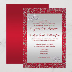 Invitation Parties scintillant élégante et Mariage Diamond Ma