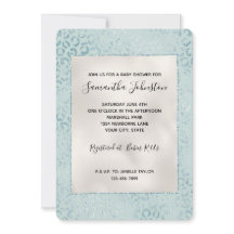 Parties scintillant Empreinte de léopard de la Mon