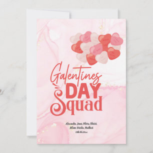 Invitation Parties scintillant en marbre rose mignonne Saint-