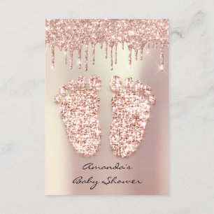Invitation Parties scintillant étincelle Rose Gold GreyBaby D