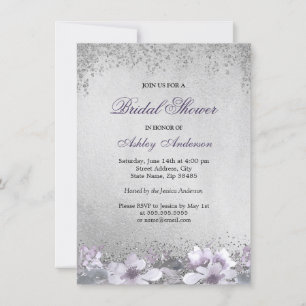 Invitation Parties scintillant Fête des mariées d'