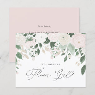 Invitation Parties scintillant Fleurs Pastel Vous Serez Ma Fi